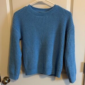 Cozy Blue Knit Kid’s Sweater